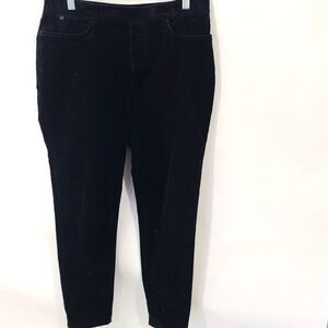 Talbot's Women's Size Medium M Black‎ Jeggings Pull on Pants Cotton